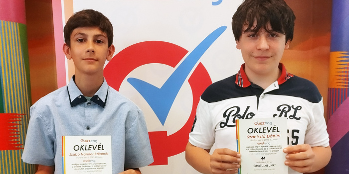 Siker a Quizzeng angol nyelvi országos versenyen